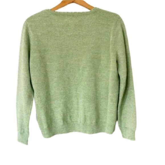 NWT Alfred Dunner Green Pullover Sweater, SP - Picture 3 of 6